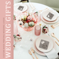 custom wedding favor drink coasters