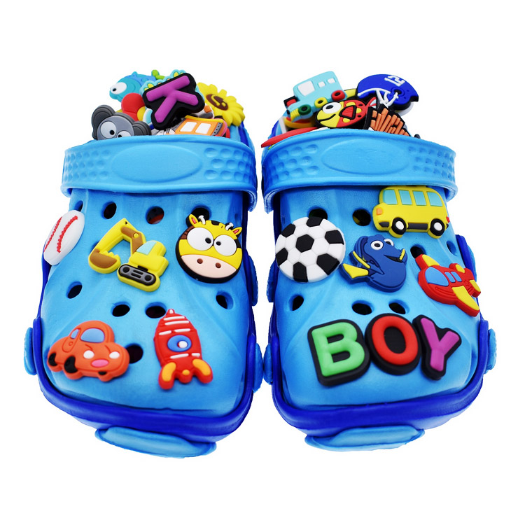 wholesale custom PVC kids shoe charms for croc