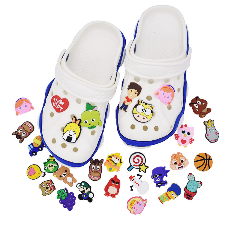custom decorated PVC shoe charms for Crocs