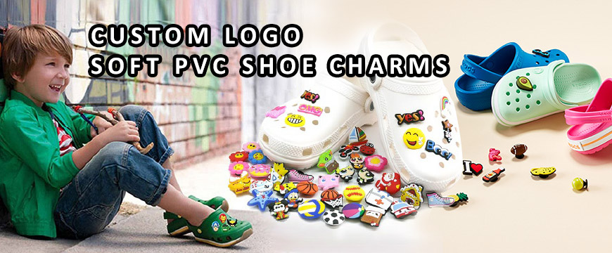 wholesale custom logo rubber shoe charms