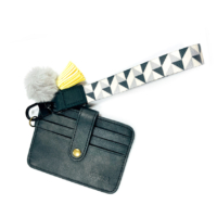 custom printed short lanyard for keys & card wallet