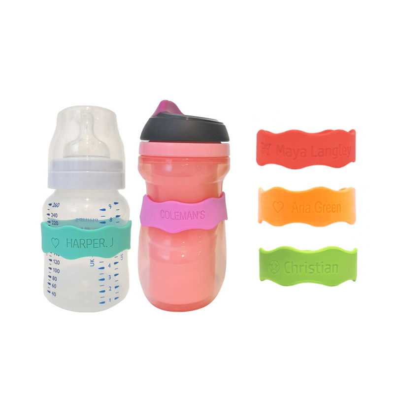 custom silicone baby bottle labels