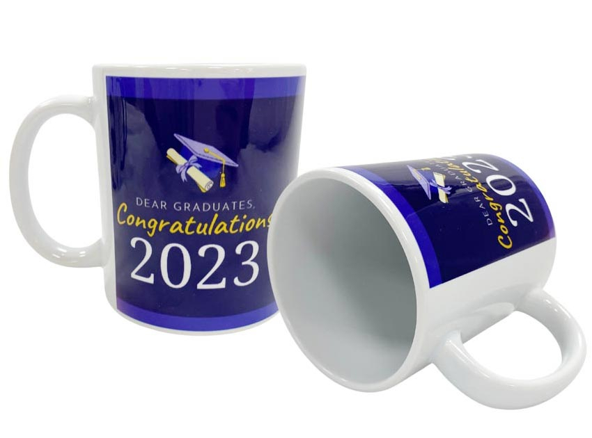 Manufacturer Plain White Mugs with Custom Imprint (350ml or 480ml) Wholesale