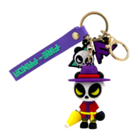 custom soft pvc rubber figure key chains