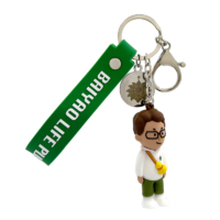 custom made 3D pvc figure with strap supplier