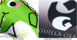 Woven Pattern V.S. Dye Sublimation Printing Effect