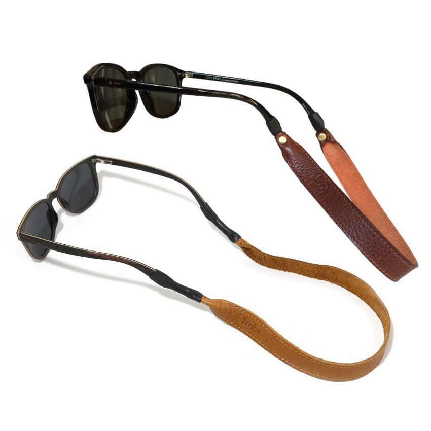 custom logo leather sunglasses straps