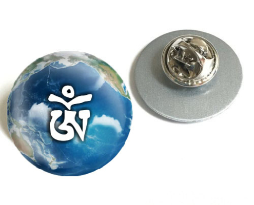 Tibetan Om peace pin