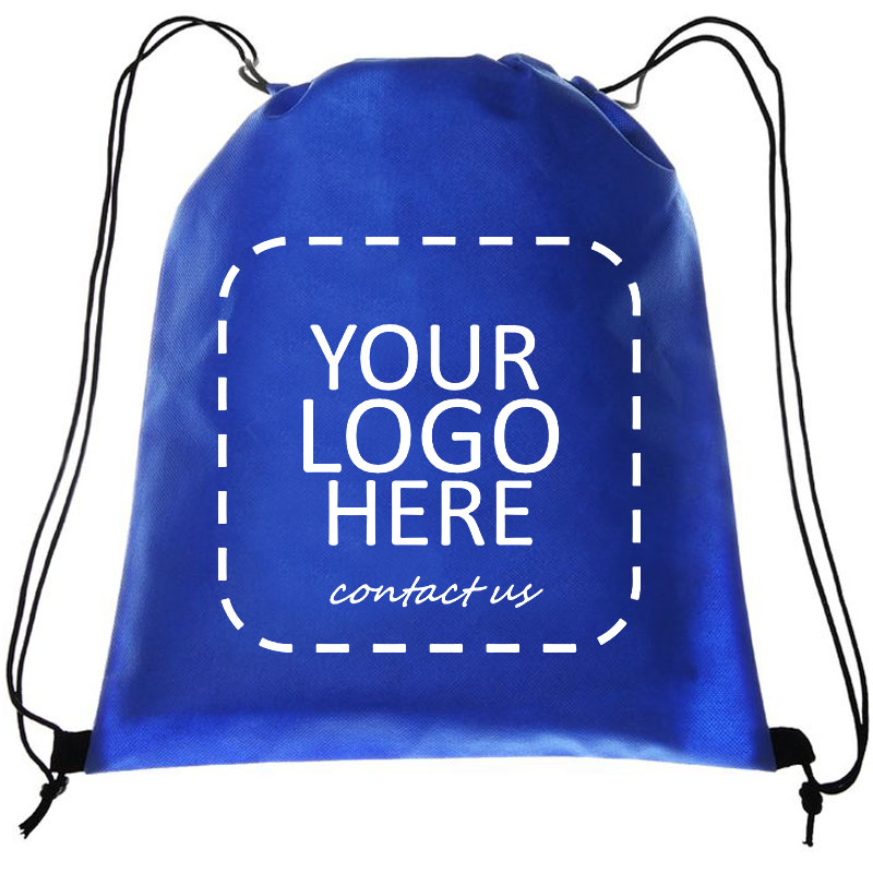 wholesale custom blank polyester drawstring bag