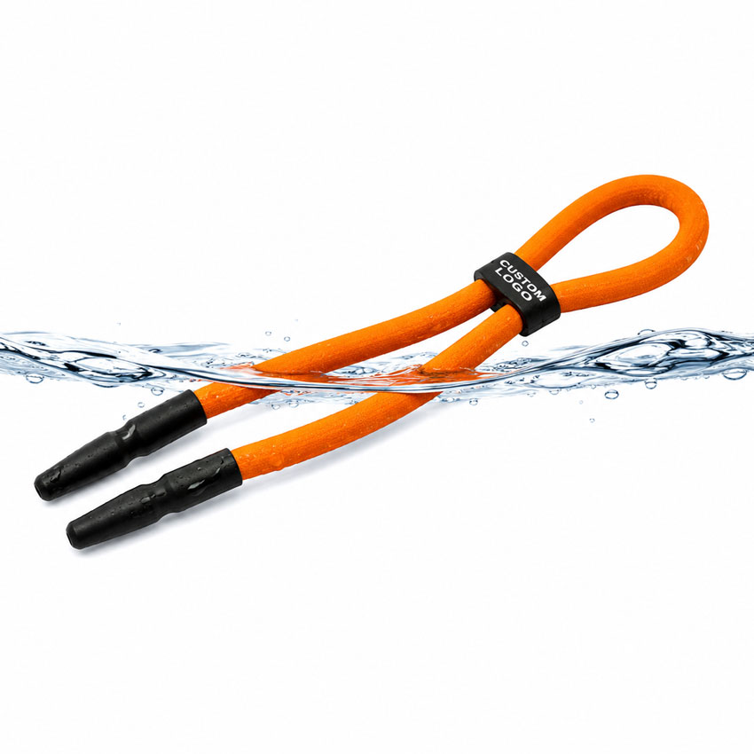Floating sunglasses strap staying afloat on water surface