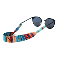 custom full color printed neoprene sports sunglasses retainers