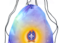 promotional cheap boy scout cinch up drawstring bag