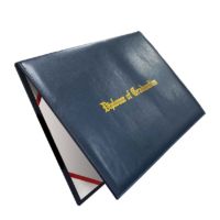 custom gold foil stamped graduation diploma cover holder