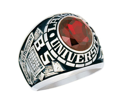 customize gem stone high school class ring