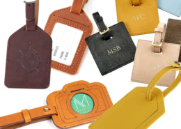 manufacturer custom leather luggage tags with logo