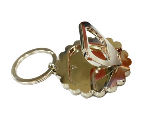 promotional folding design bottle opener keychain