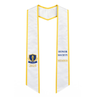 customized trimmed embroidered graduation sash