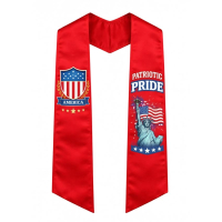 customized UV printed official satin graduation stole sash