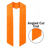 Manufacturer custom logo satin graduation stoles wholesale