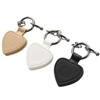 travel accessory wholesale PU leather heart shaped hat clip keychains