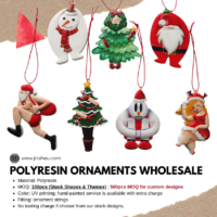Christmas theme polyresin ornaments