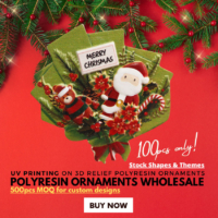 Santa polyresin ornament