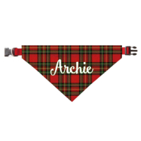 custom logo printed polyester pet scarf collar