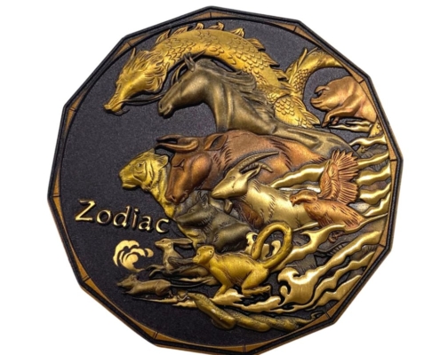 custom antique gold 3D coin maker