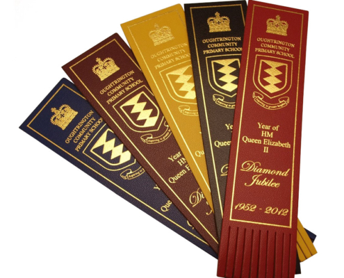 wholesale custom gold foil printed leather bookmarks with tassel