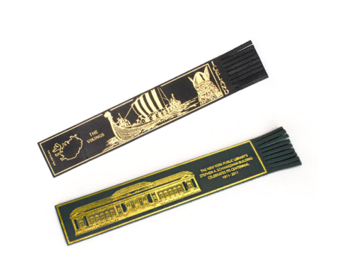 custom logo PU leather bookmark souvenirs