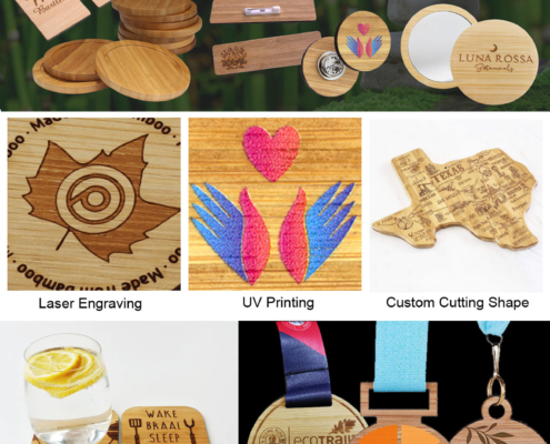 wholesale custom logo bamboo promotional items