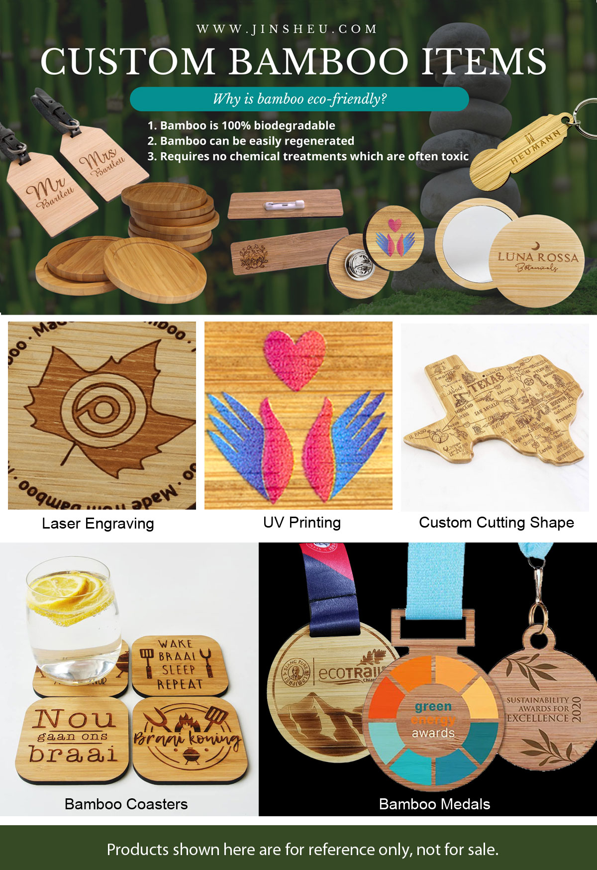 wholesale custom logo bamboo promotional items