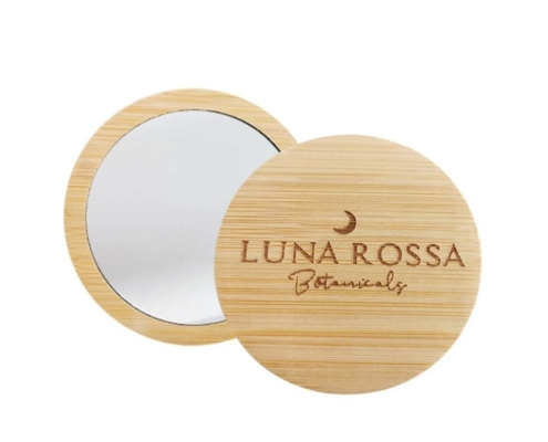 promotional branded bamboo compact mirror