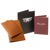 wholesale custom logo leather menu covers