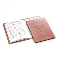 personalized restaurant menu folder binder custom genuine leather menu covers