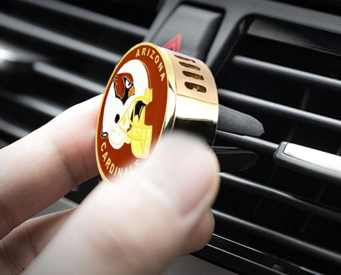 Aromatherapy metal car vent clip