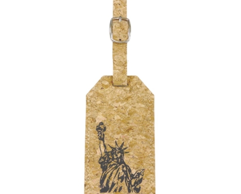 promotional travel gift cork luggage tag