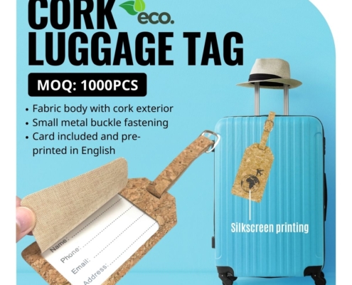 custom cork luggage tags