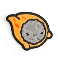promotional embroidery fuzzy iron on patch