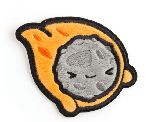 promotional embroidery fuzzy iron on patch