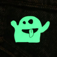 cute ghost glow in the dark pin maker