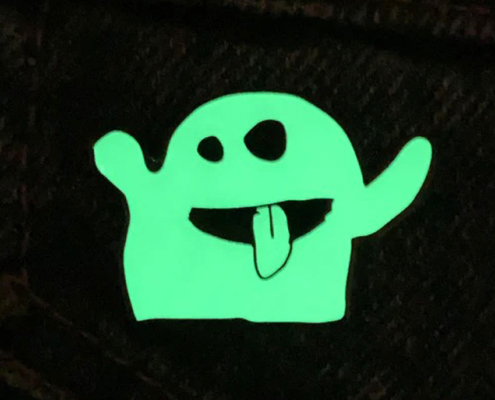 cute ghost glow in the dark pin maker