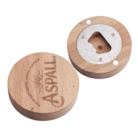 custom laser engraved logo wooden beer openers