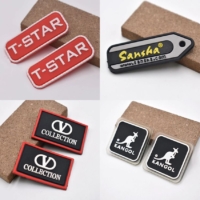 wholesale custom made PVC rubber logo labels and patches