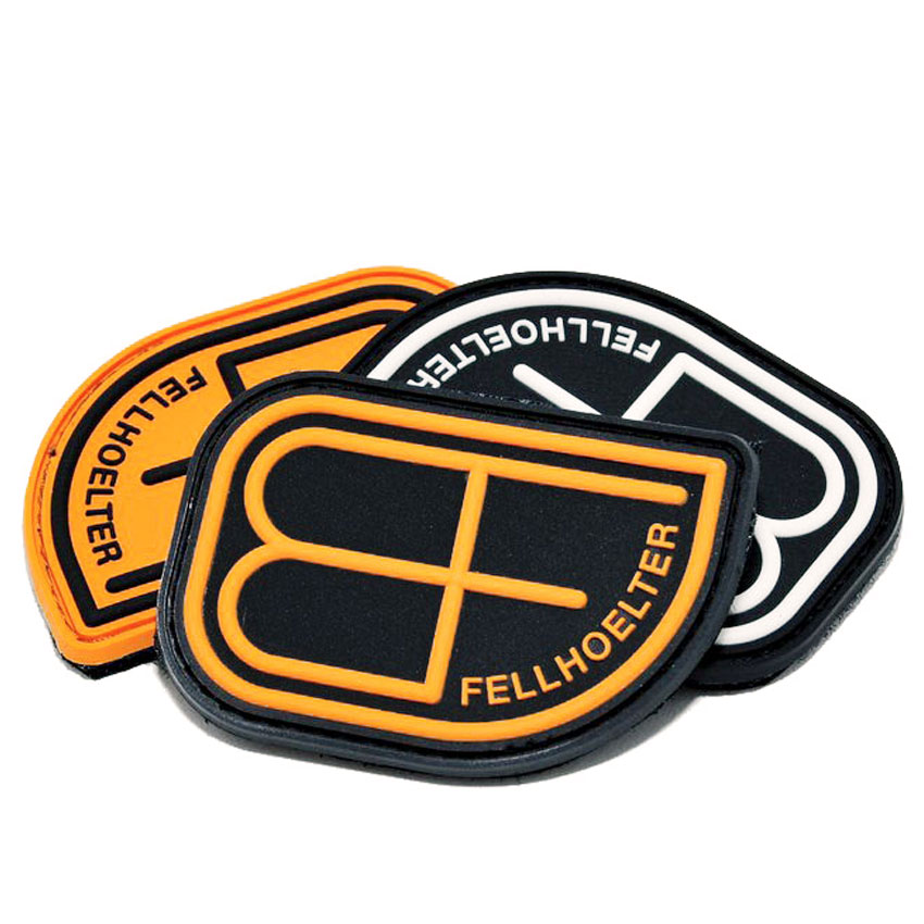 custom made PVC rubber name patches