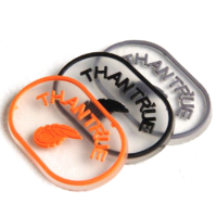 custom transparent pvc rubber labels