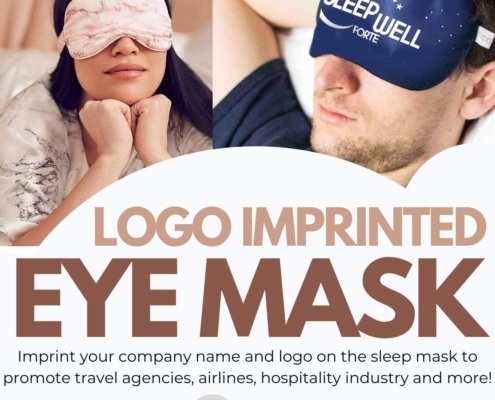 wholesale custom logo printed promotional sleep eye masks