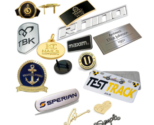custom logo metal tag nameplates