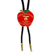 personalized soft enamel bolo tie necklace