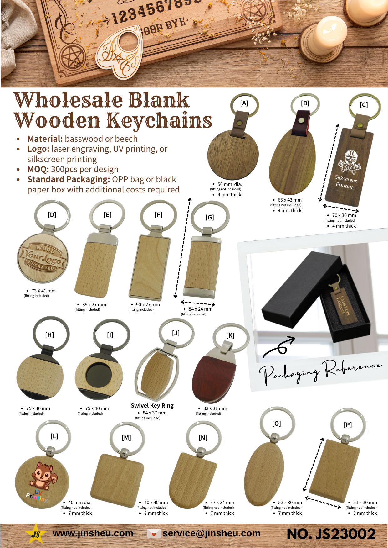 wholesale promotional wooden keychains with custom logo